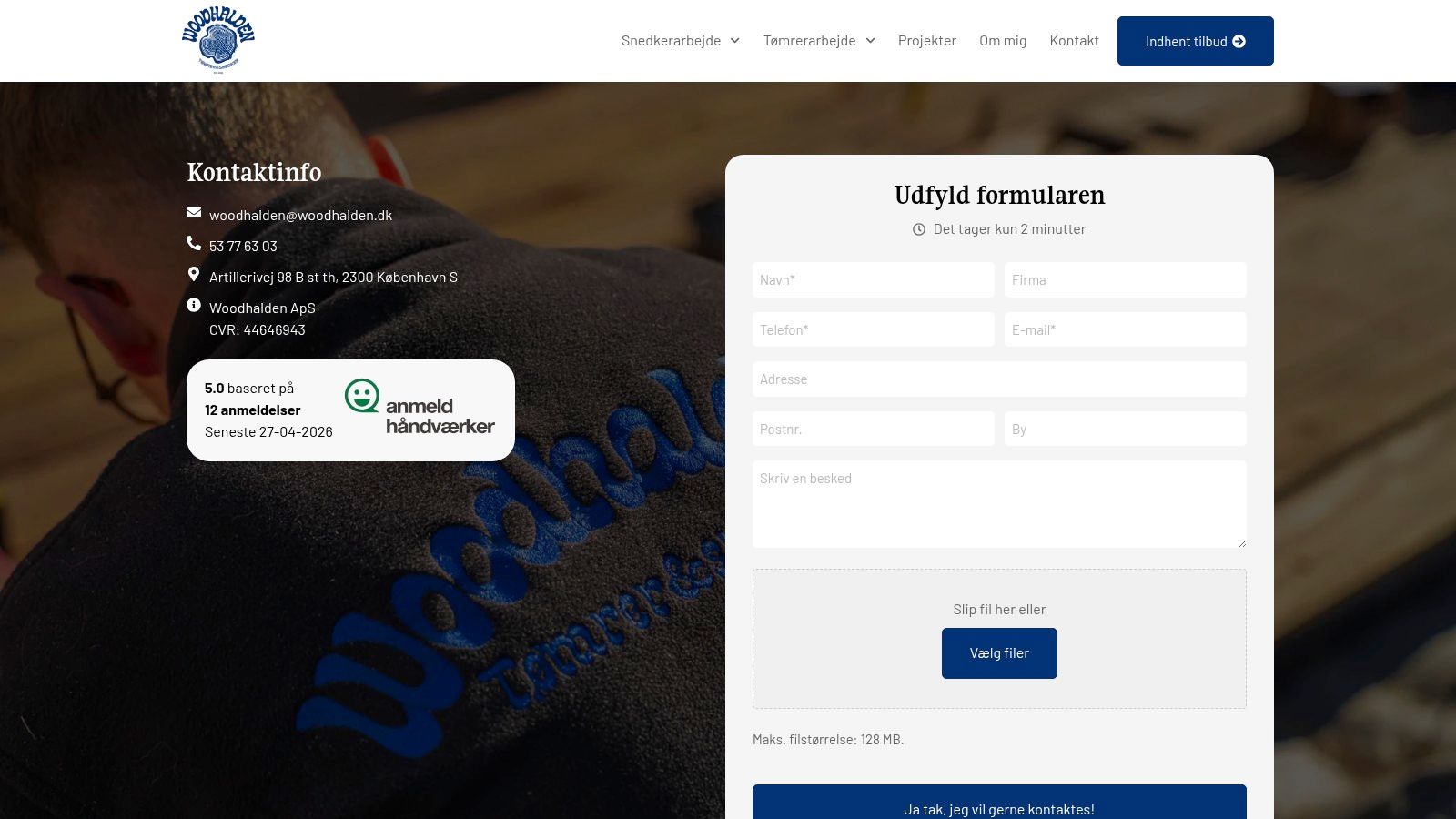 Screenshot from https://woodhalden.dk/kontakt/