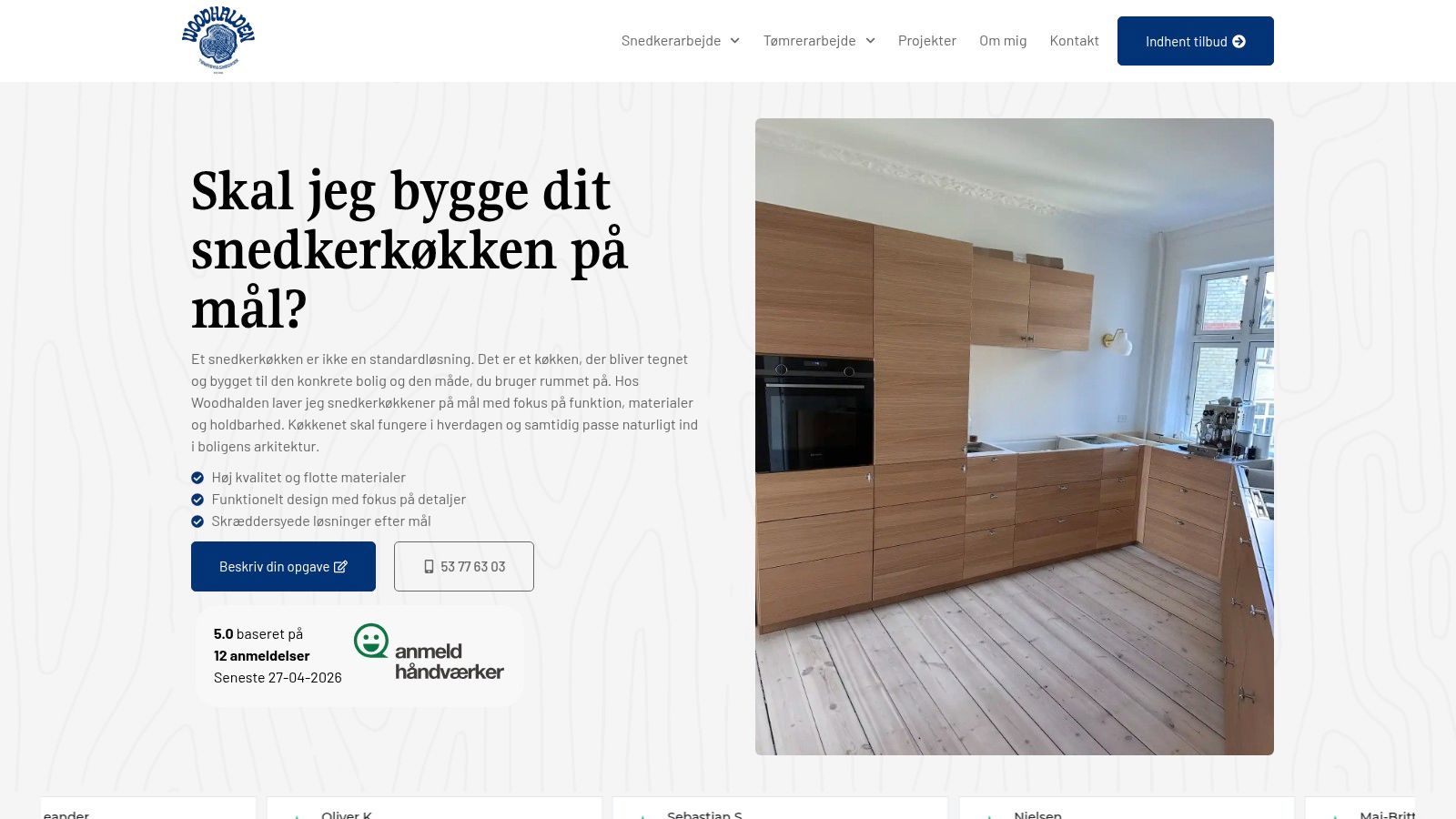 Screenshot from https://woodhalden.dk/snedkerkoekken/